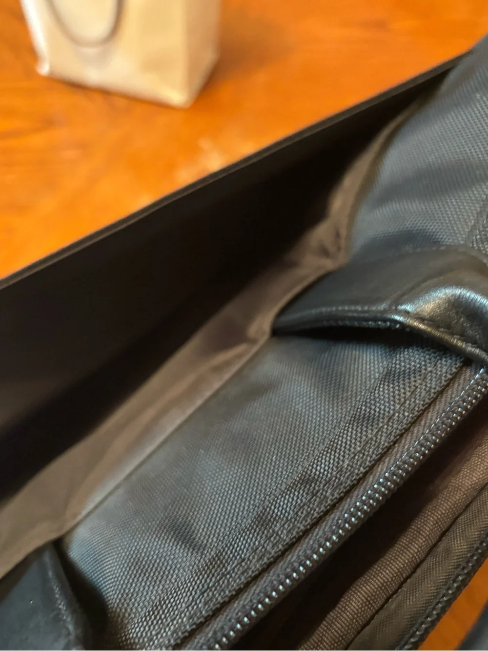 Briggs & Riley @work Black Ballistic Nylon Slim Laptop Briefcase Bag Tech Brief